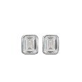 wholesale S925 Sterling Silver 6*8mm Rectangle Pagoda Earrings, Fashion Classic Piece for Cross-Border E-Commerce-0-4