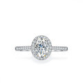 S925 Silver 1ct Oval Moissanite Ring for Women-0-4