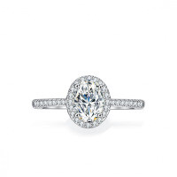 S925 Silver 1ct Oval Moissanite Ring for Women-1 carat (set with moissanite)  13 yards