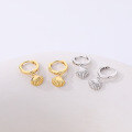 wholesale Metal 925 Silver Retro Metallic Shell Earrings For Women,, Ins。-0-1