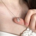 wholesale S925 Sterling Silver Sweet Little Fairy Bow Pearl Shell Pearl Necklace, Small and Minimalist Ins Fresh Style Collarbone Chain-0-3