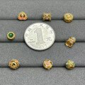 wholesale S925 Sterling Silver Enameled Colored Hollow Spacer Beads DIY Handmade Beading Bracelet Necklace Pendant Accessories-0-1