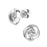 Sterling Silver Square Moissanite Stud Earrings for Women-Style L [Clearance Sale - Free Shipping] White Gold  925 Silver