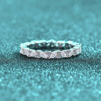 S925 Sterling Silver Moissanite Women's Fashion Ring-1.17-carat moissanite  No. 11