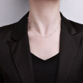 Sterling Silver Pearl Necklace, a Luxurious and Versatile Valentine's Gift for Best Friend-0-2