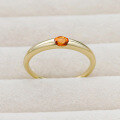 wholesale 9K gold ring with Fanta garnet, Japanese-inspired light luxury niche, Spring new collection, wholesale for jewelry manufacturers-0-3