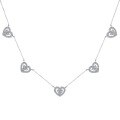 wholesale S925 Sterling Silver Korean-style INS New Women's Collarbone Necklace Heart Zircon Series Fashion Versatile Design-0-7