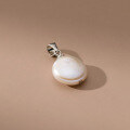 wholesale S925 Sterling Silver Retro-style High-end Baroque Pearl Single Pendant Elegant Necklace Accessory Y00907-0-3