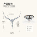 S925 Sterling Silver Butterfly Moissanite Layering Necklace-0-9