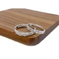 wholesale Sterling silver minimalist bamboo knot couple rings, small batch design with a premium and versatile look, perfect as a gift for her-0-4