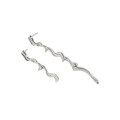 wholesale S925 Sterling Silver 426 Korean Version Ins Asymmetric S-Textured Minimalist Versatile Small Ear Studs for Women-0-5