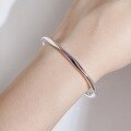 wholesale Metal Material: 9999 Pure Silver Mobius Sterling Silver Bracelet for Women, Genuine Solid Silver, Versatile and Fashionable, Gift for Girlfriend for Holidays, Wholesale-0-3
