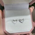 S925 Silver 18k Gold Plated Moissanite Stud Earrings-0-3