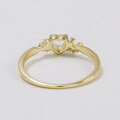 wholesale 9K Gold, Yili Jewelry's New Small Batch Design, Fresh and Princess-like Moonstone Moissanite Ring-0-3