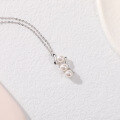 wholesale S925 Sterling Silver Pearl Pendant Necklace for Women, Minimalist and Unique Design, New Arrival Light Luxury Collarbone Chain-0-5