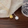 wholesale S925 Sterling Silver Small Apple Pendant Necklace for Women, Spring New Arrival, Openable Lucky Fruit Choker-0-1