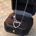 wholesale Sterling Silver Women's Necklace With A Uniquely Designed Love Infinity Symbol, A Luxurious 520 Valentine's Day Gift-0-1