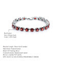 wholesale S925 Sterling Silver Natural Topaz Bracelet for Women,DIY Princess Best Friend Colored Crystal Bracelet-0-6