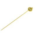 wholesale 925 silver certificate court-style ancient Chinese hanfu cheongsam hair accessory cold enamel Ruyi inlaid with Hetian jade hairpin hairpin-0-4
