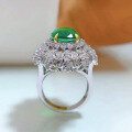 wholesale 925 Silver High-End New Oval 10*14 Simulated Emerald Cut High Carbon Diamond by Zhuozhifan Jewelry-0-1