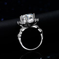 S925 Silver Sunflower Six-Claw 5-Carat Moissanite Starry Maiden Solitaire Ring-0-2