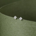 wholesale 925 Sterling Silver Small Square Stud Earrings Minimalist Tiny Ear Bone Studs For Cartilage Piercing Healing-0-1