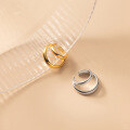 wholesale S925 silver Korean version minimalist double-layer non-pierced ear clip elegant summer line ear cartilage clip G9675-0-2