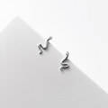 wholesale S925 Silver Small Snake Line Ear Studs Summer Diamond Inlaid Personality Korean Style Small Snake Earrings M00075-0-0