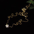 wholesale S925 Sterling Silver Fresh and Sweet Ins Style Niche Design Exquisite Iridescent Star Necklace Y01820-0-3