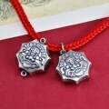 wholesale 925 Sterling Silver Tiger Beast Taotie Pixiu Lock Bag Ethnic National Style DIY Accessories Antique Vintage Pendant Ornament-0-3