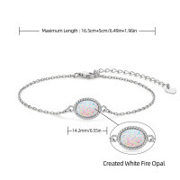 Sterling Silver Bracelet with Round Emerald-Like Gemstone, Vintage Style Clearance with Free Shipping-Style G [Clearance Sale with Free Shipping]  925 Silver