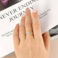Metal Cross-Border Exclusive Fork-Style Sugar Diamond Ring, Fashionable Light Luxury Women's Accessory-0-2