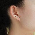 wholesale S925 silver plated with 14K gold Japanese-style minimalist sweet student-friendly pearl earrings-0-3