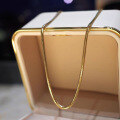 wholesale 18K Gold Italian Imported Soft Snake Chain Flat Chain Collarbone Chain with a Premium Feel, Versatile and Trendy-0-1