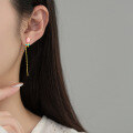 wholesale S925 sterling silver tulip ear thread with a design that is,,, and sweet-0-3