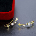 wholesale S925 gold-plated sterling silver Dunli Jewelry summer new ear clips, INS Euro-American style star earrings, fashion item-0-1