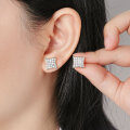 Metal Geometric Square Earrings, Versatile Office Minimalist Personality Accessories, Cross-Border Direct Factory Wholesale-0-0