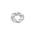 wholesale S925 Sterling Silver Fashion Trendy Concave Ring Möbius Closure Loop DIY Versatile Accessory Pendant-0-7