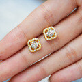 S925 Silver Moissanite Earrings, Luxurious Classic Design, Cross-Border Wholesale-0-2