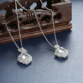 S925 Silver New Chinese Style Glass-Ice Natural Shuidi Jadeite Solitaire Pendant Necklace-0-0