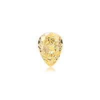 wholesale 18K gold IGI-certified 1-carat yellow pear-shaped CVD lab-grown diamond, loose diamond-Yellow cultured diamond (1 carat, VS1)  with IGI certificate
