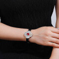 wholesale 925 Silver Meteor Bracelet Mica Shell Watch Style Women's Zircon Ruby Heavy Work Inlay High-End Feeling Hand Accessories Christmas-0-1