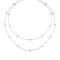 wholesale 925 Sterling Silver Necklace with Zircon Pendant, Long Chain Women's European and American Jewelry, Ins Minimalist and High-end Style-0-4