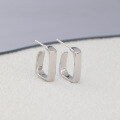 wholesale Metal material, geometric square fashion 925 sterling silver niche minimalist ins style earrings,-0-1
