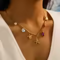 wholesale Stainless Steel Titanium Steel Women's Fashion Turtle Star Necklace Wholesale-0-1