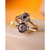 wholesale 925 Sterling Silver Zirconia Ring for Women, Light Luxury, Simple and Fashionable Classic 1 Carat Six-Prong Shank Proposal Engagement Wedding Ring-Small (main stone 6mm)  14