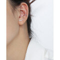 wholesale S925 Sterling Silver Irregular Bead Minimalist Screw-back Earrings for Sleeping-0-3