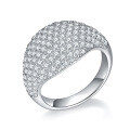 wholesale S925 silver gold-plated cross-border new full-drill moissanite ring,hip-hopunisex ring-0-4