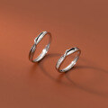 wholesale S925 silver Na Lan Korean version minimalist fashion twisted diamond-studded couple ring summer fresh accessory J9511-0-0