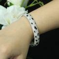 wholesale 925 Silver Gold-Plated High Carbon Diamond Cartier Panther Black Enamel Unique Fashion Niche Bracelet for Women-0-1
